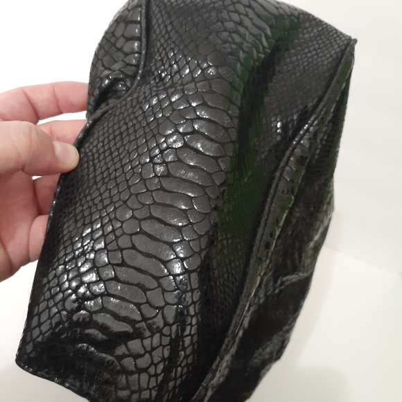 MK Black Handbag With Gold Accent - Picture 11 of 16